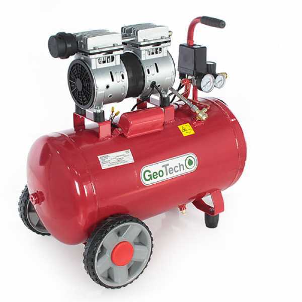 GeoTech S-AC 50.8.10 Silenced Electric Air Compressor – Oilless 50 L – 1 Hp Motor