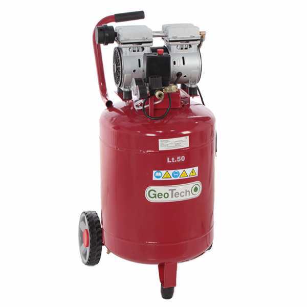 GeoTech S-AC50V-8-10 Oilless Electric Air Compressor – 1 Hp Motor – 50 L Vertical Silenced