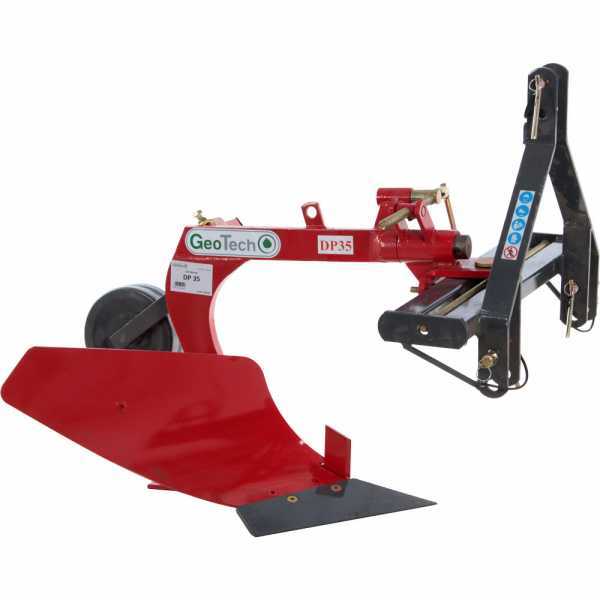 GeoTech DP35 single furrow plough for tractor with screw regulation