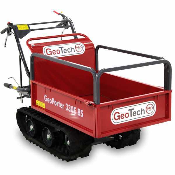 GeoTech GeoPorter 330E B&S CR950 Tracked Power Barrow with Extendable Skip – 300 Kg capacity