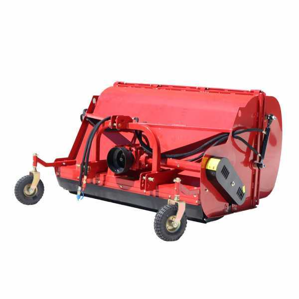 GeoTech Pro CFL120 tractor flail mower with grass collector