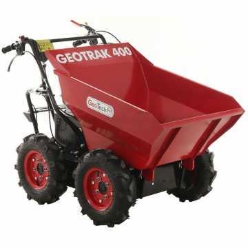 Motocarriola GeotechPro Geotrak 400 – Cassone dumper 400 Kg – 4 ruote motrici