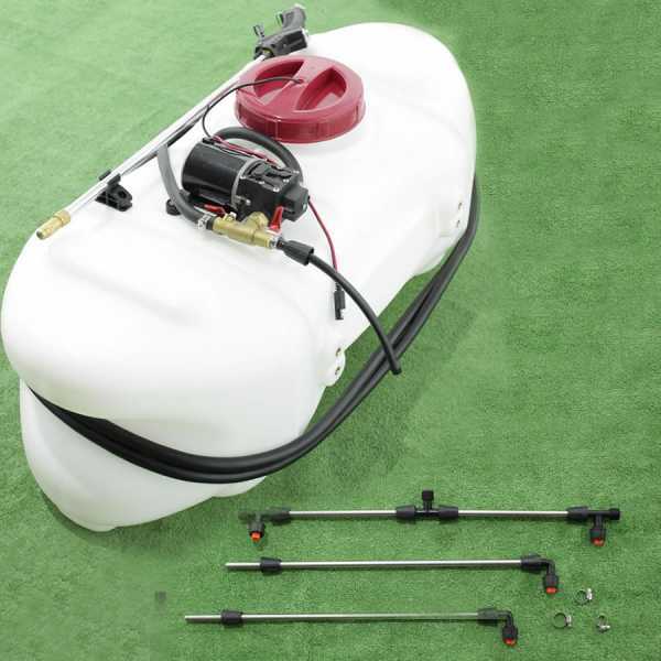 60 lt Spraying and Weeding Tank for Riding-on Mower, 12 V Battery-powered Pump