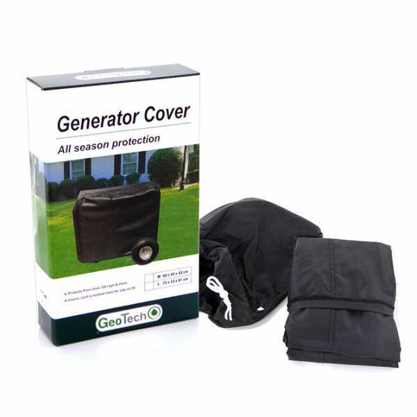 Heavy-duty GeoTech Generator Tarpaulin Cover suitable for all seasons