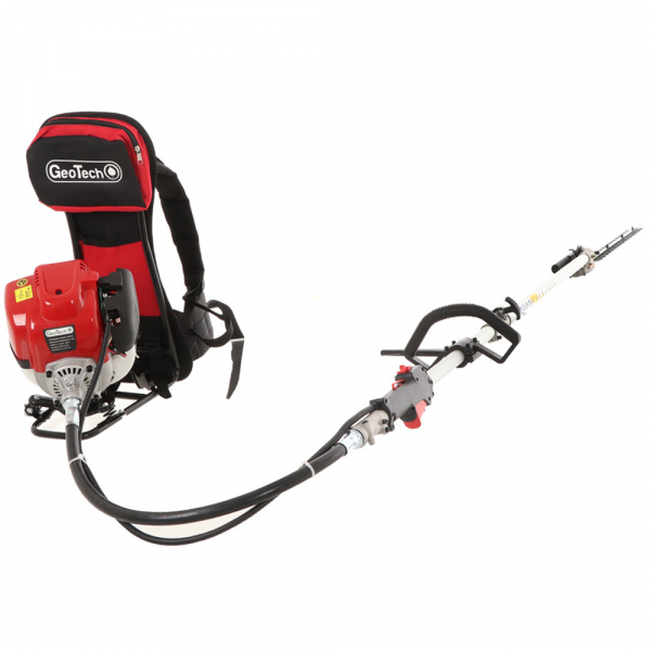 GeoTech GT-4 36 BP Backpack 4-Stroke Petrol Hedge Trimmer on Extension Pole – 36 cc