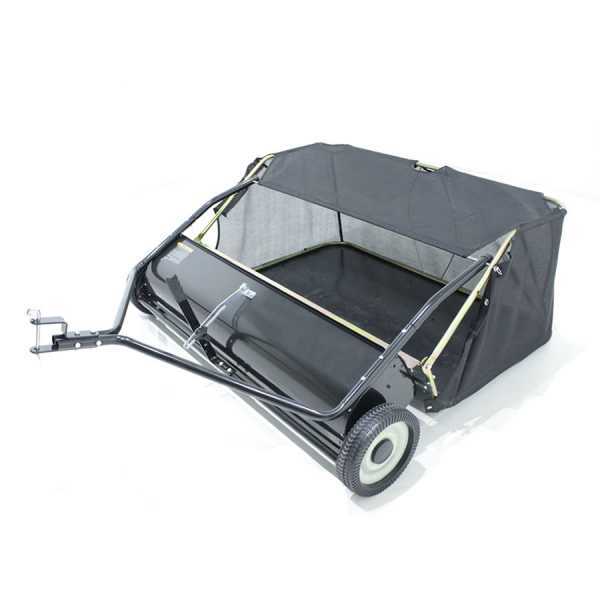 Tow behind leaf sweeper for ride on mowers – 1,22 mt – with collector