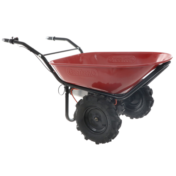 Geotech CAR 260T-100 Electric Wheelbarrow with traktor wheels – 40 V 6Ah Battery