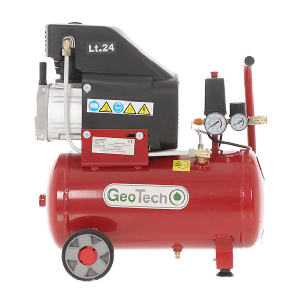 Elektro Kompressor 24 Liter GeoTech AC 24.10.25C – Motor 2 PS